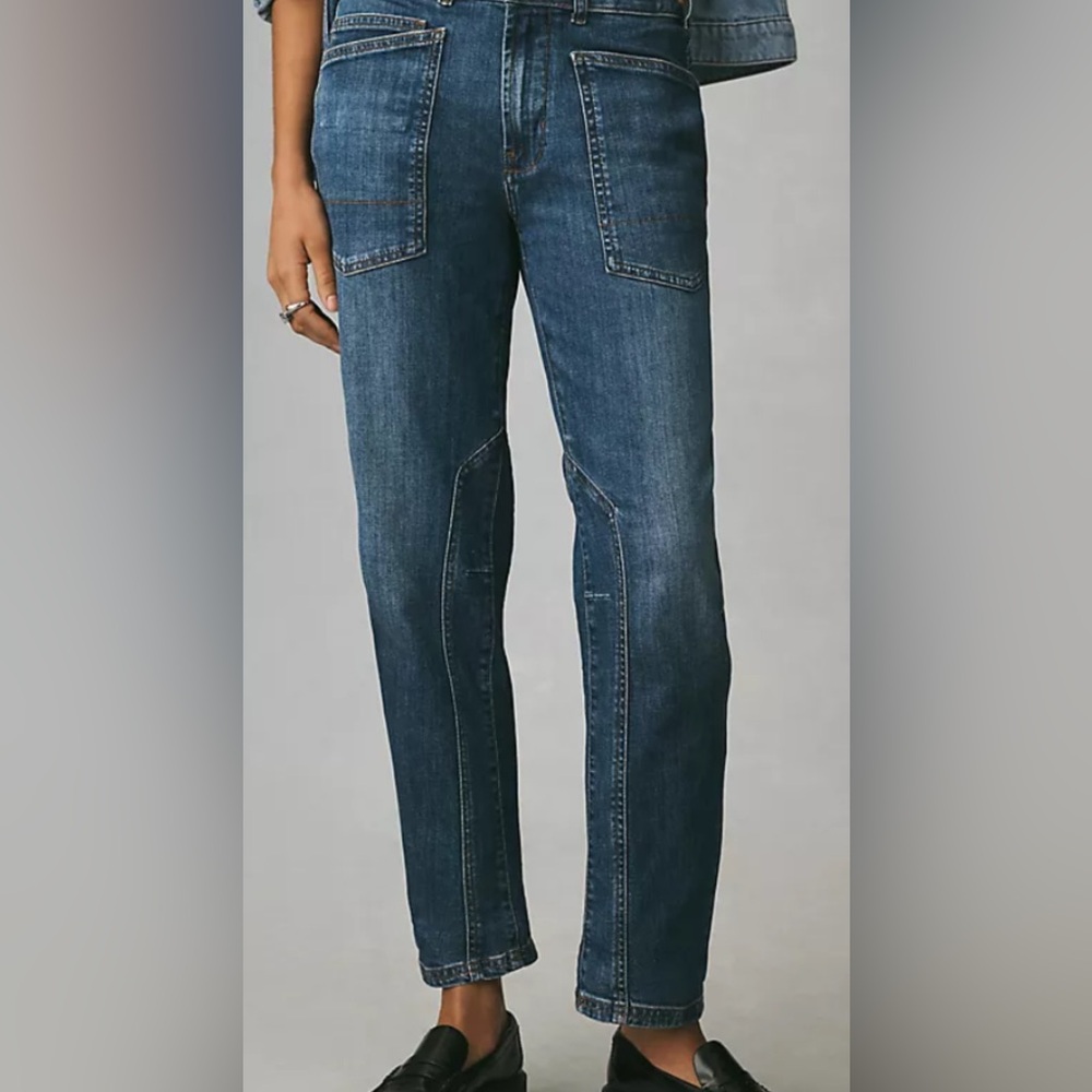 Pilcro 31T Carpenter-Style Straight Jeans - Picture 1 of 9